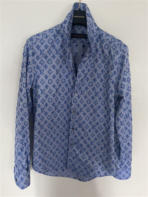 louis vuitton monogram print shirt|louis vuitton button up shirt.